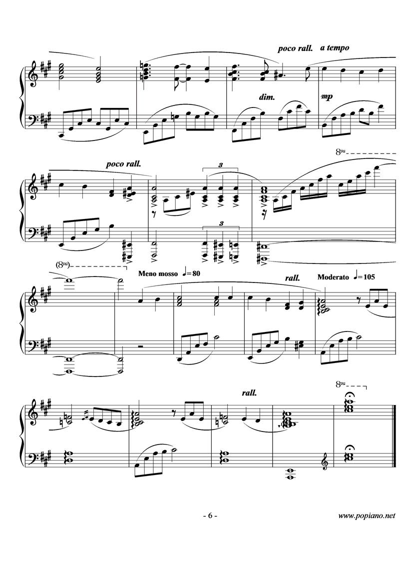 Wind of Life钢琴曲谱（图6）