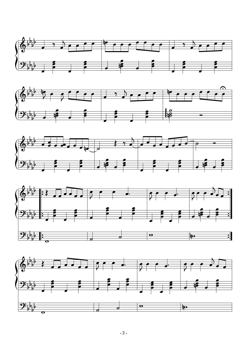 Mad world钢琴曲谱（图2）