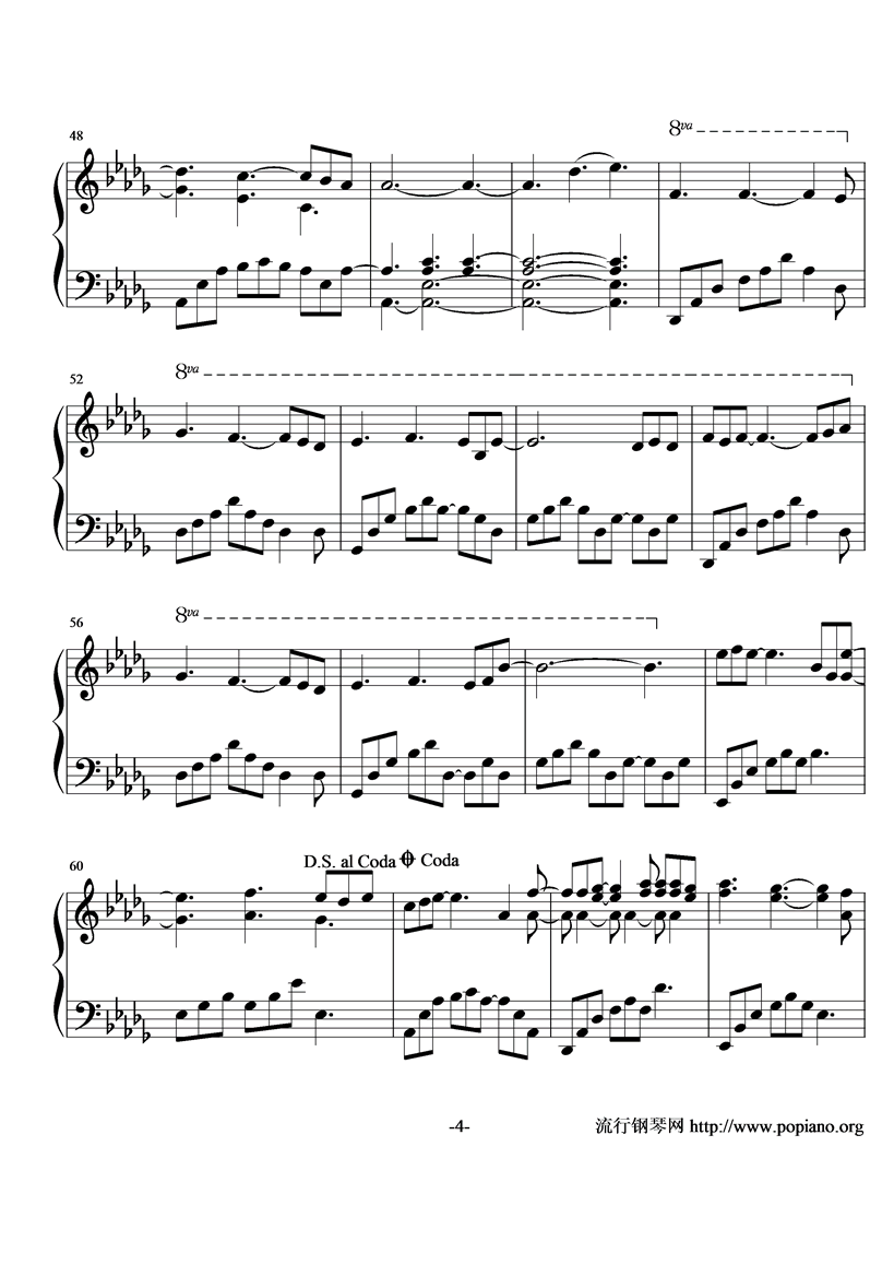 The End Of August钢琴曲谱（图4）