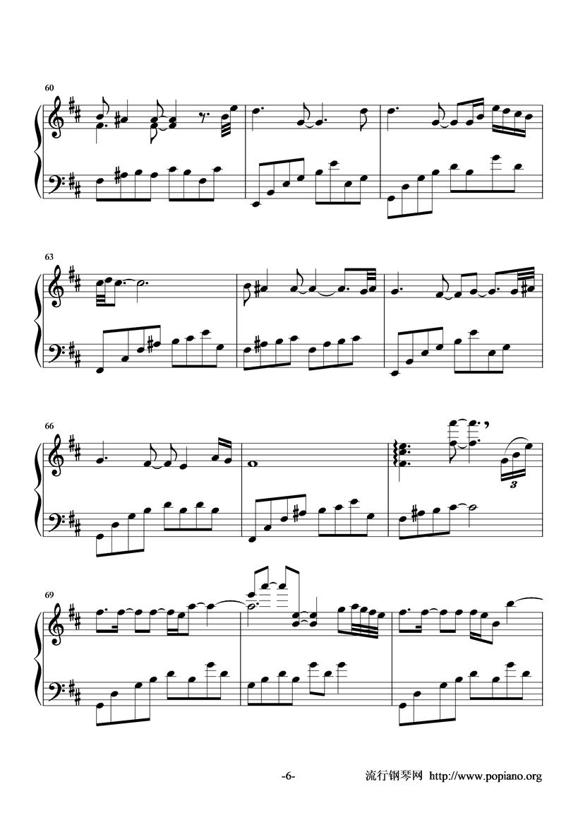 Whispers In The Dark钢琴曲谱（图6）