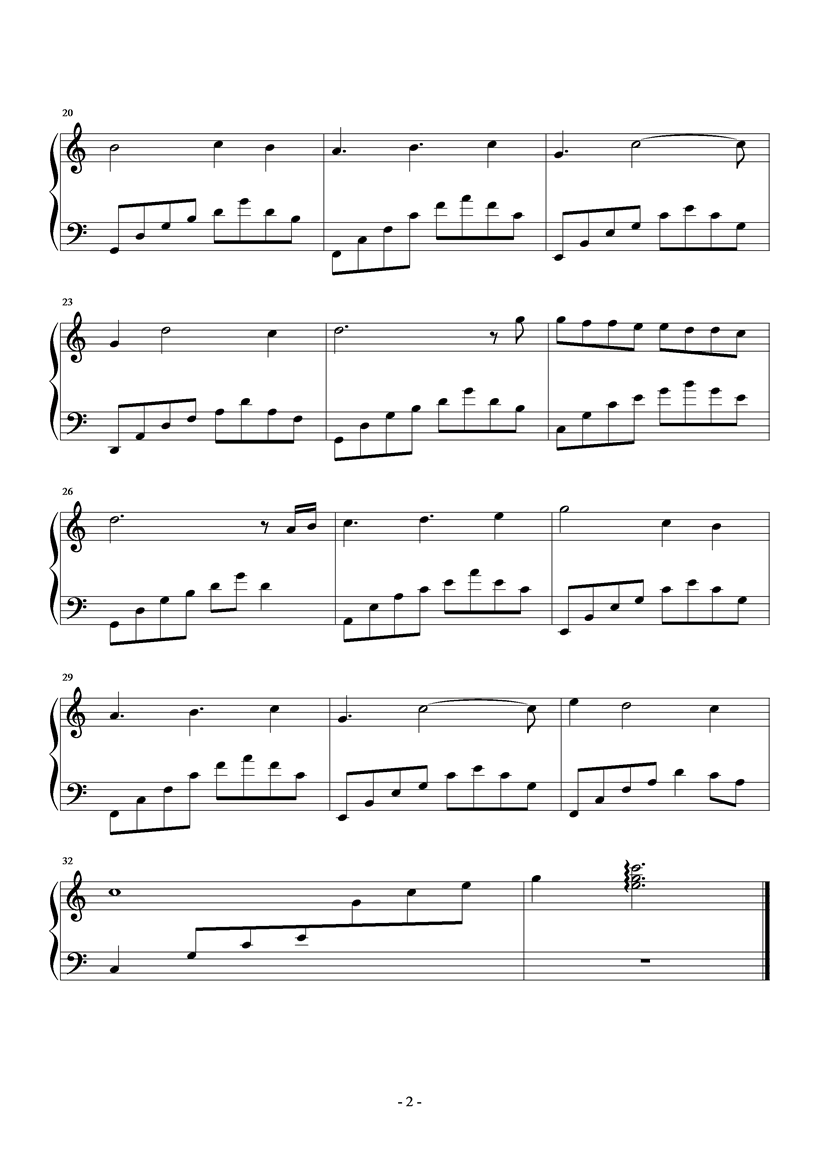 memories钢琴曲谱（图2）