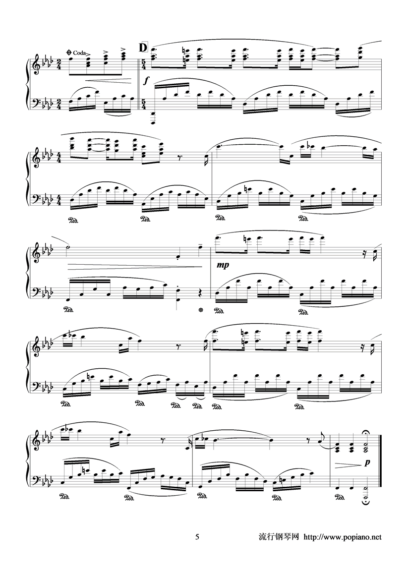 elena钢琴曲谱（图5）