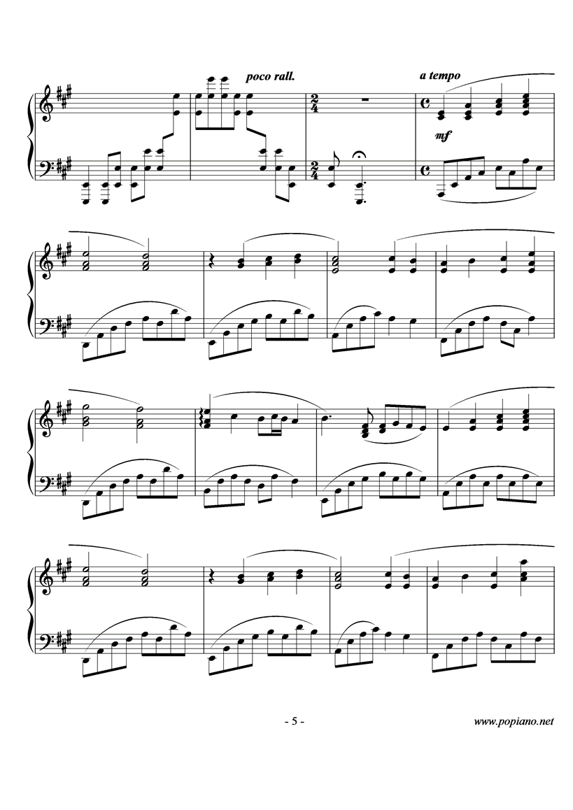 Wind of Life钢琴曲谱（图5）