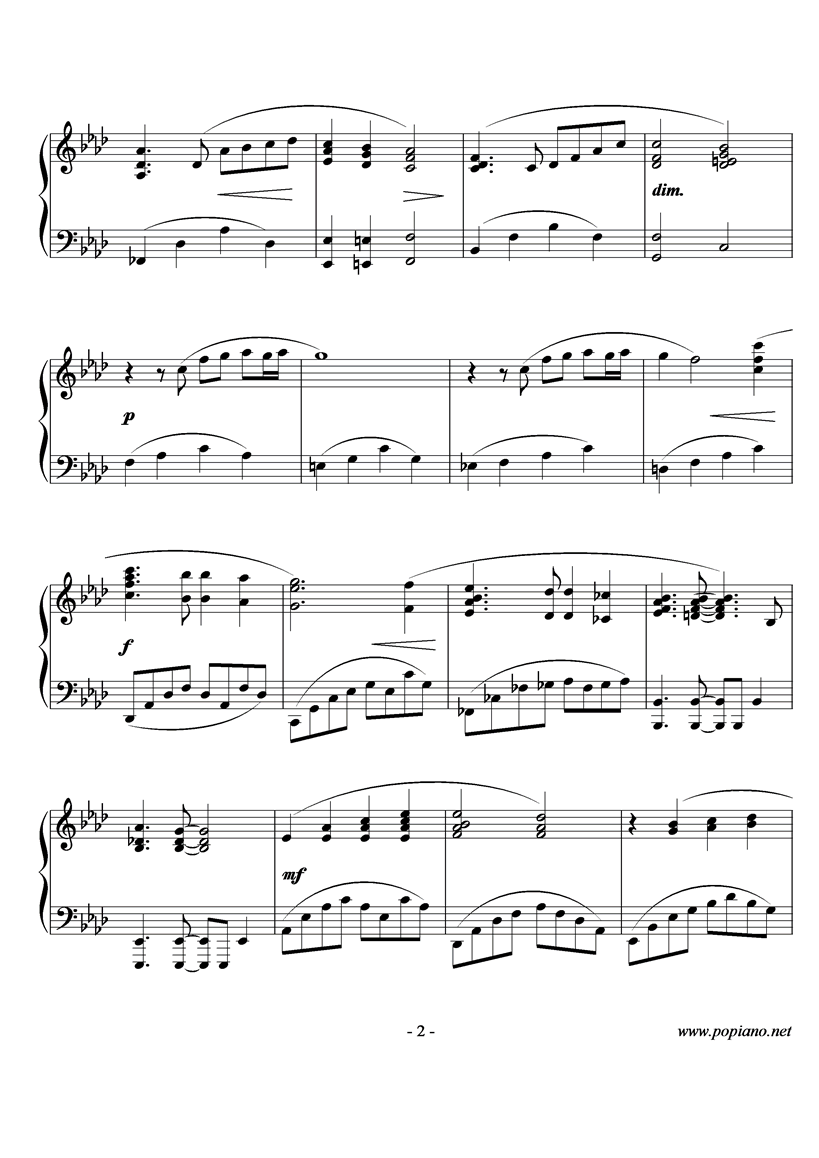 Wind of Life钢琴曲谱（图2）