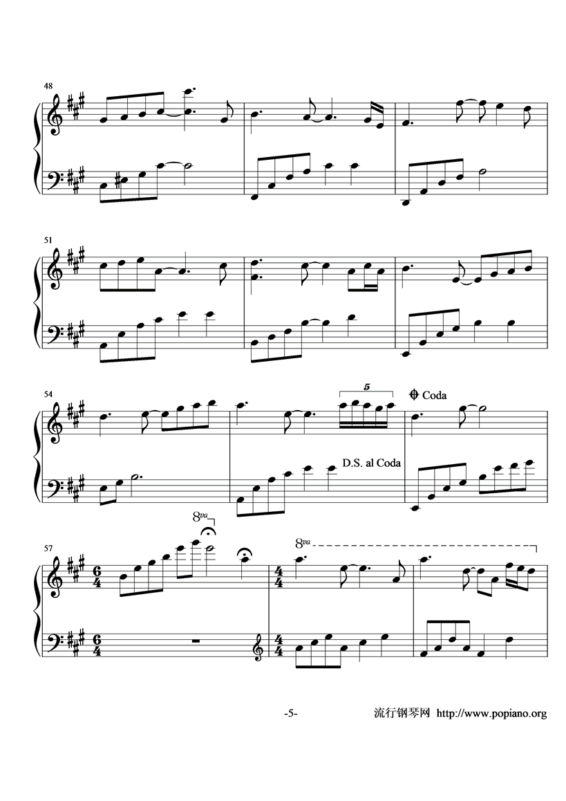 In The Morning Light钢琴曲谱（图6）