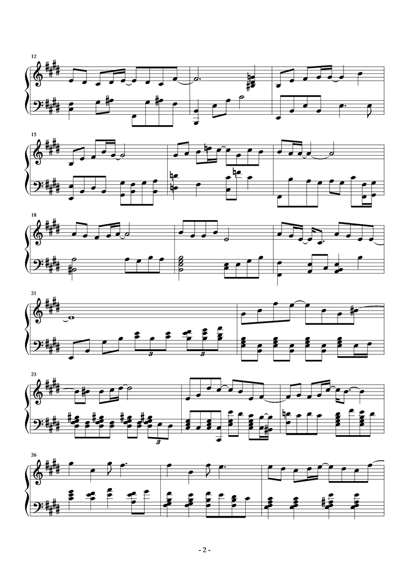 欢乐今宵钢琴曲谱（图2）