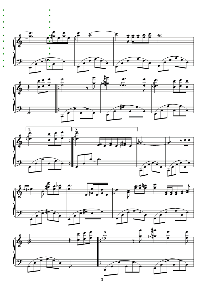 Aline钢琴曲谱（图3）
