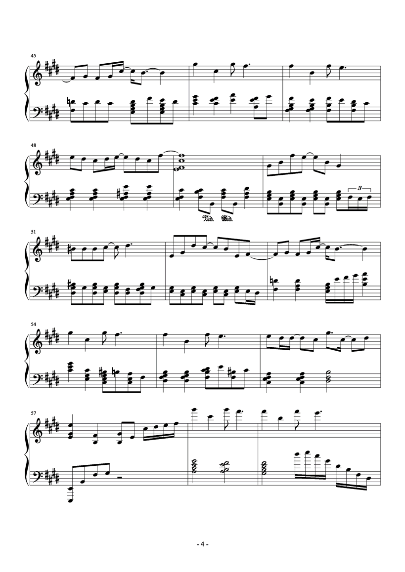 欢乐今宵钢琴曲谱（图4）
