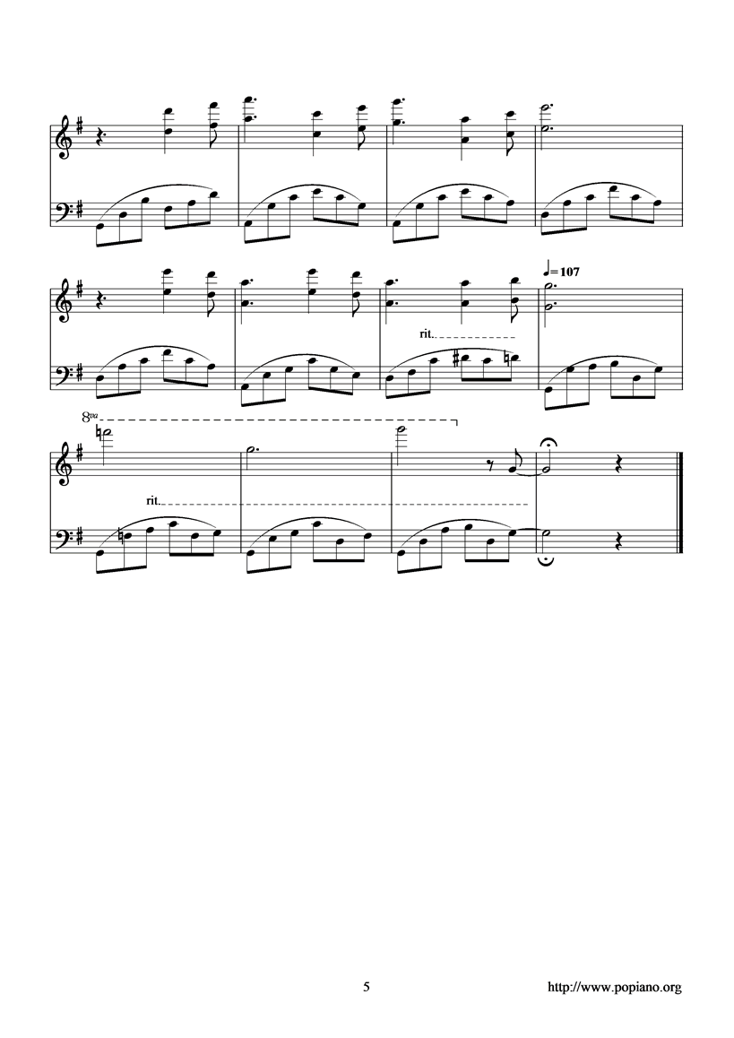 La Legende De Narayama钢琴曲谱（图5）