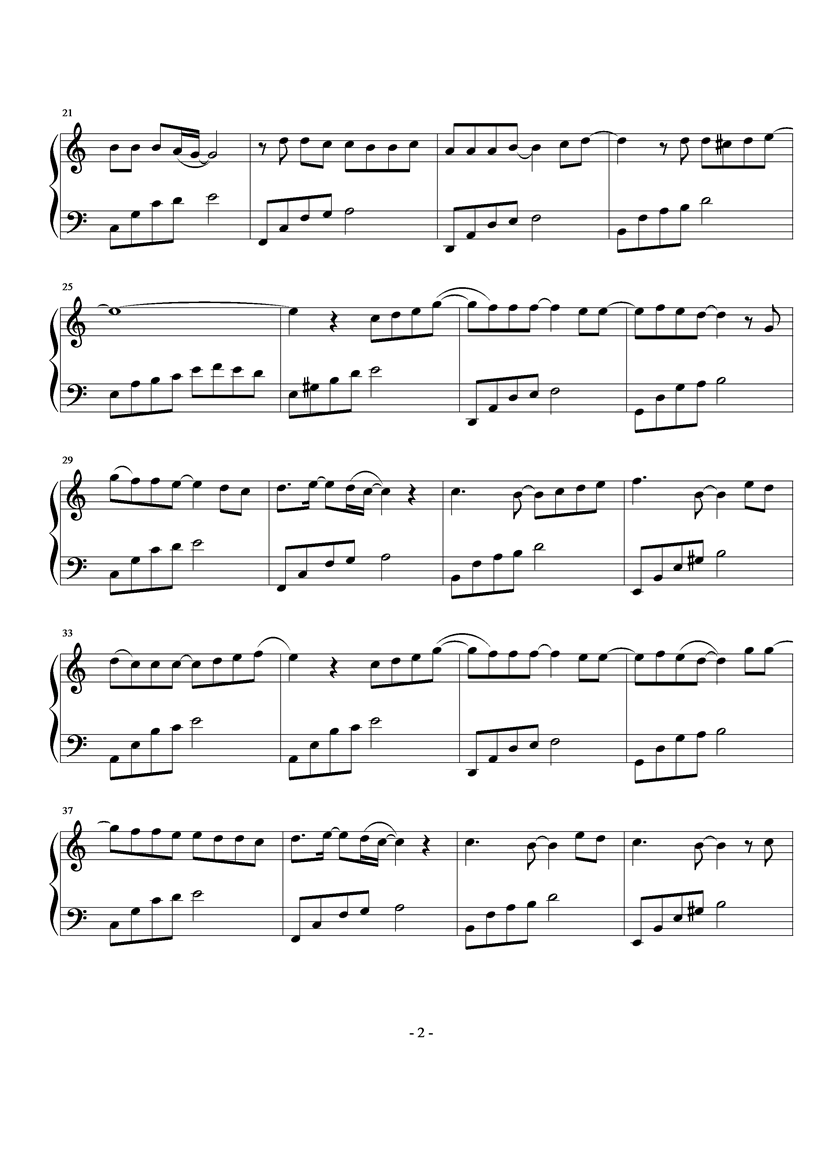 Goodbye钢琴曲谱（图2）