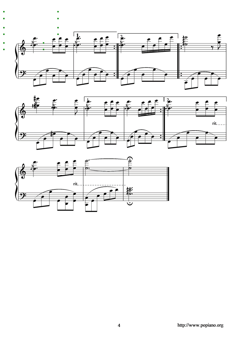 Aline钢琴曲谱（图4）