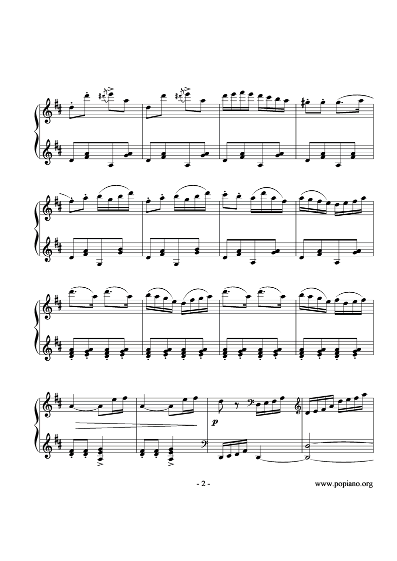 舞曲钢琴曲谱（图2）