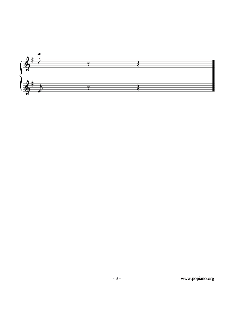 愉快的故事钢琴曲谱（图3）
