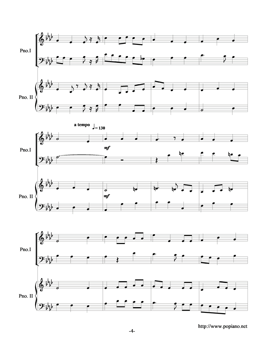 We wish you a Merry Christmas钢琴曲谱（图4）