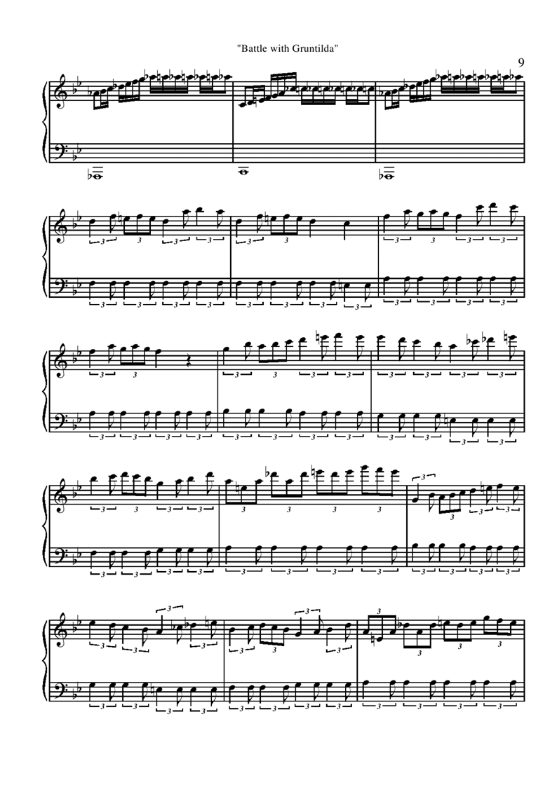 battle with gruntilda钢琴曲谱（图9）