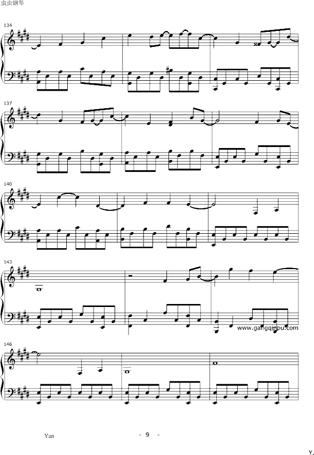沙龙钢琴曲谱（图9）