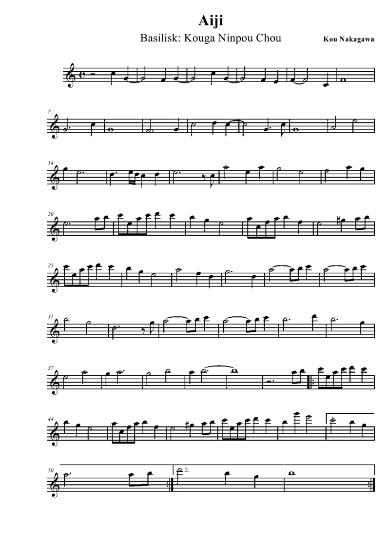 Aiji钢琴曲谱（图1）