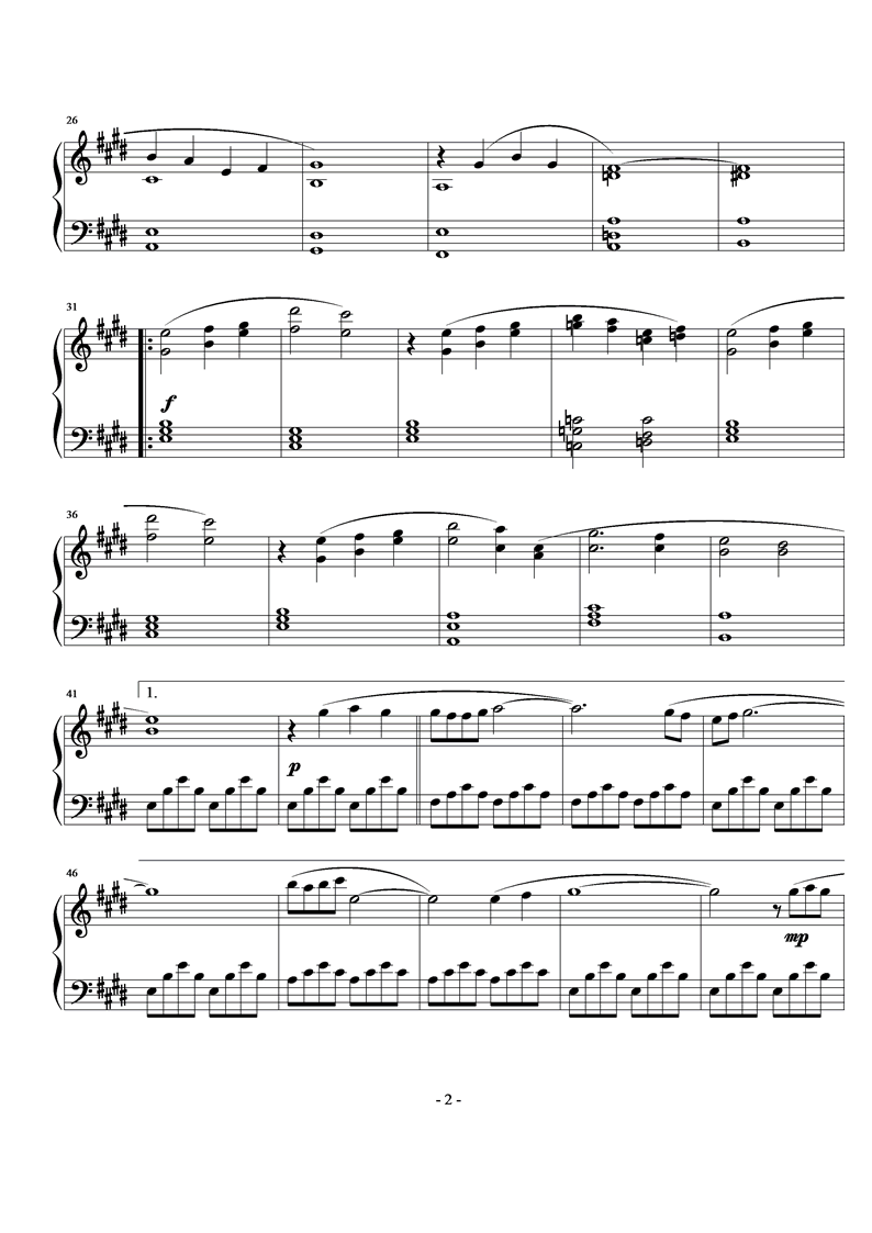 Main Theme钢琴曲谱（图2）
