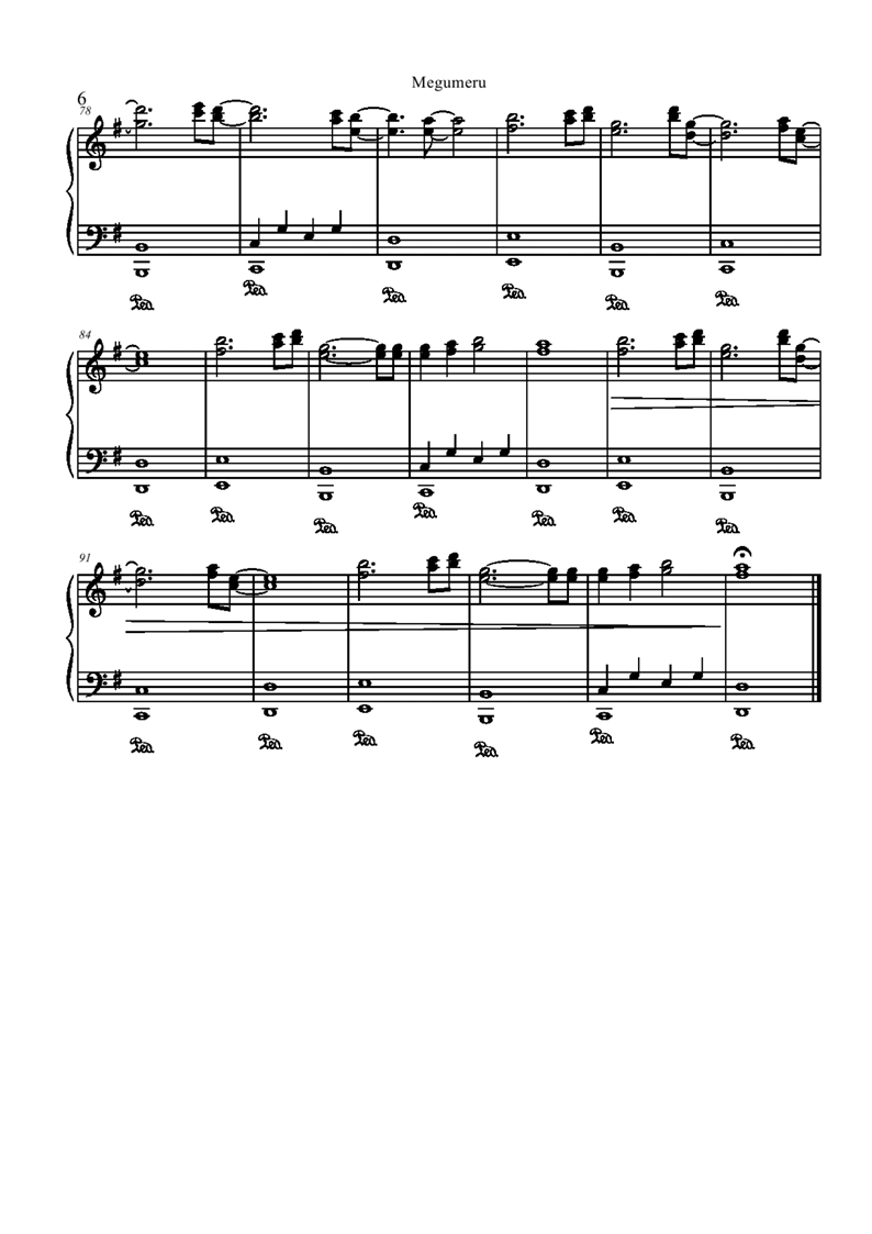 Megumeru (Meg Mell)钢琴曲谱（图6）