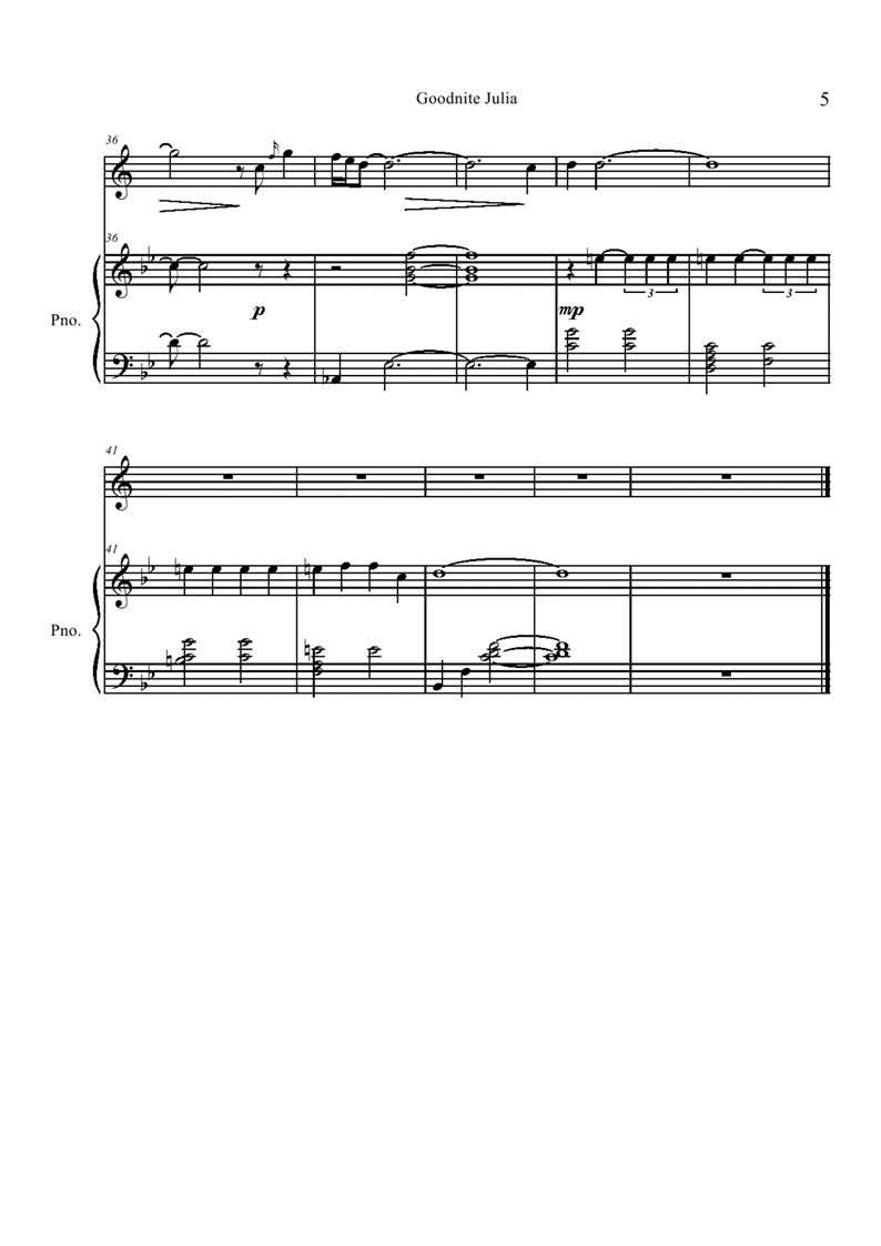 Goodnight Julia钢琴曲谱（图5）