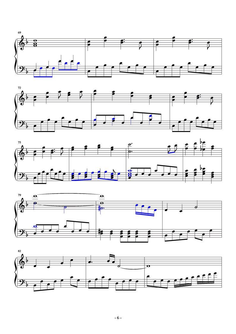 Fate钢琴曲谱（图6）