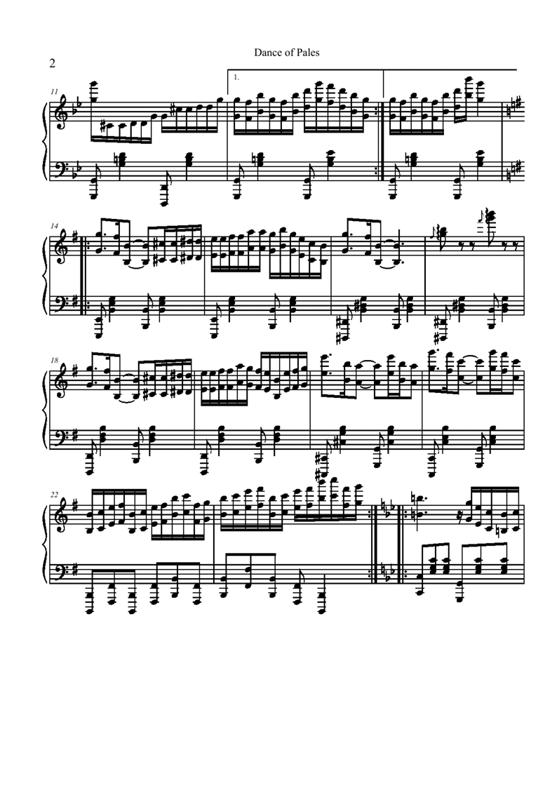 Dance of Pales钢琴曲谱（图2）