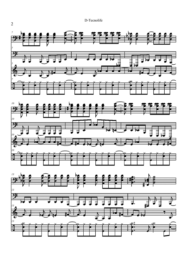 D-Tecnolife钢琴曲谱（图2）