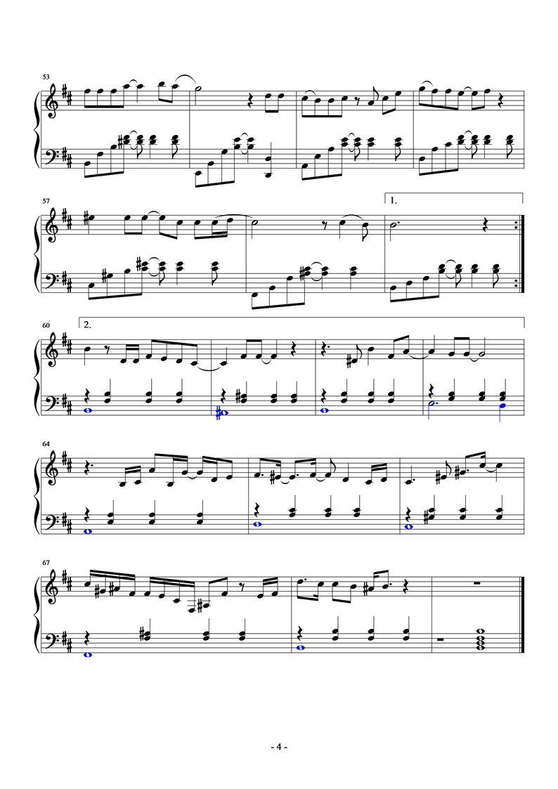 My Love钢琴曲谱（图4）