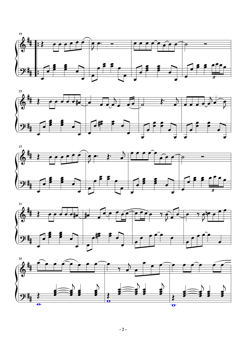 My Love钢琴曲谱（图2）