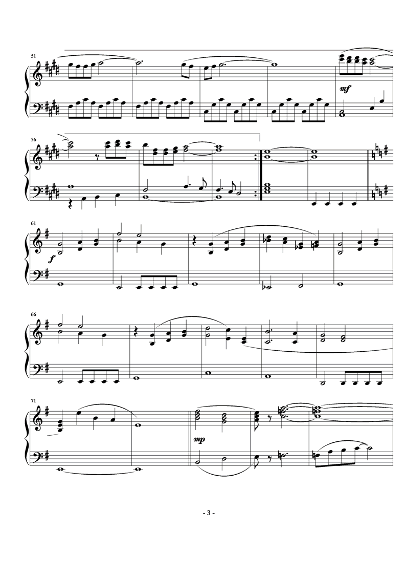 Main Theme钢琴曲谱（图3）