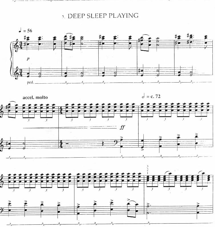deep sleep playing钢琴曲谱（图1）