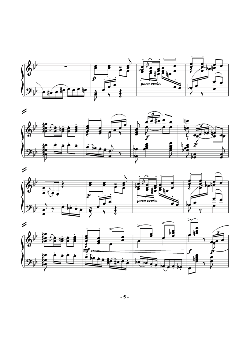 op9-2-沙龙波尔卡钢琴曲谱（图5）