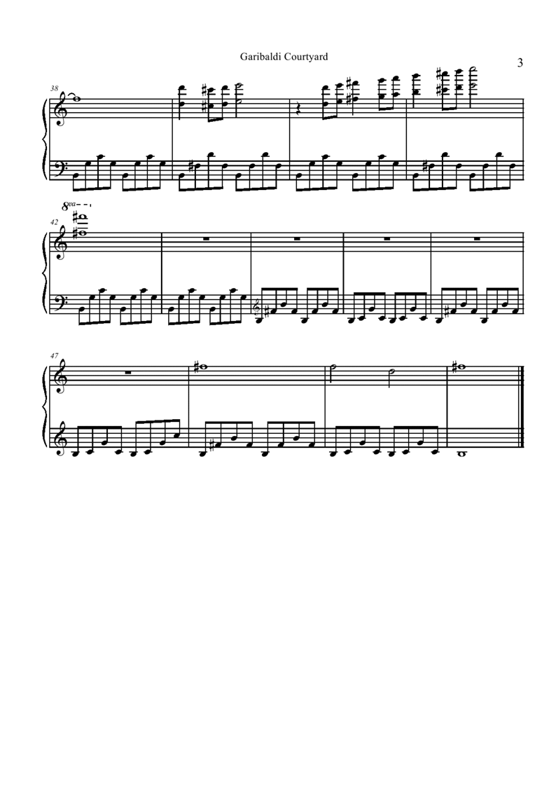 Garibaldi Courtyard钢琴曲谱（图3）