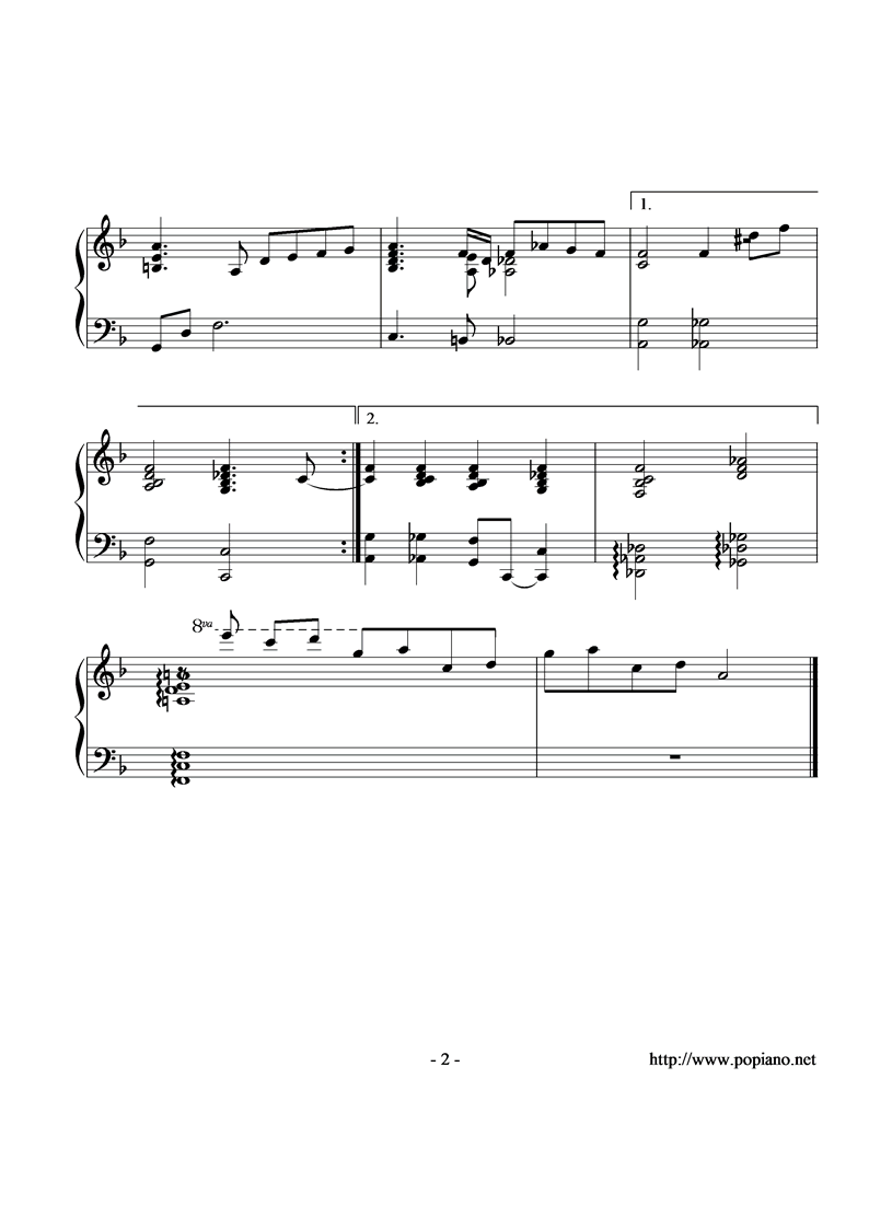 新布鲁斯钢琴曲谱（图2）