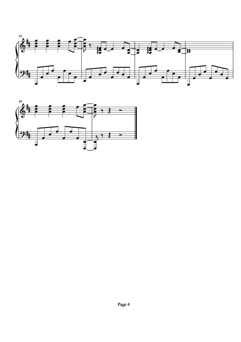 樱 KISS钢琴曲谱（图4）