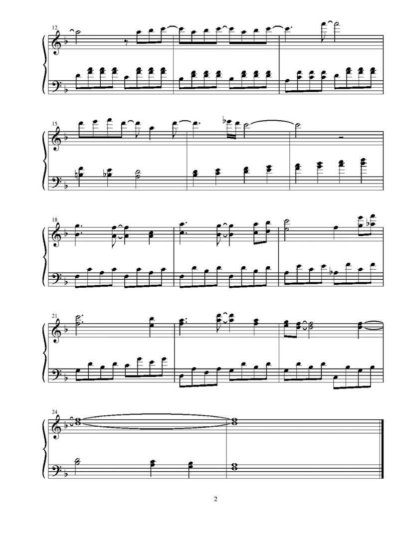 Nukumori no Kioku钢琴曲谱（图2）