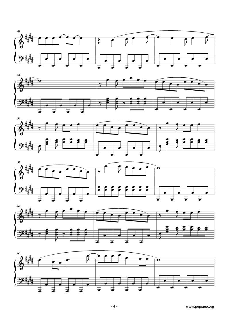 樱桃小丸子钢琴曲谱（图4）