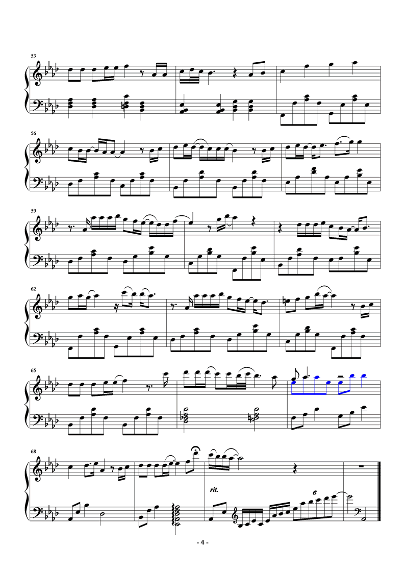 火鸟——姻缘钢琴曲谱（图4）