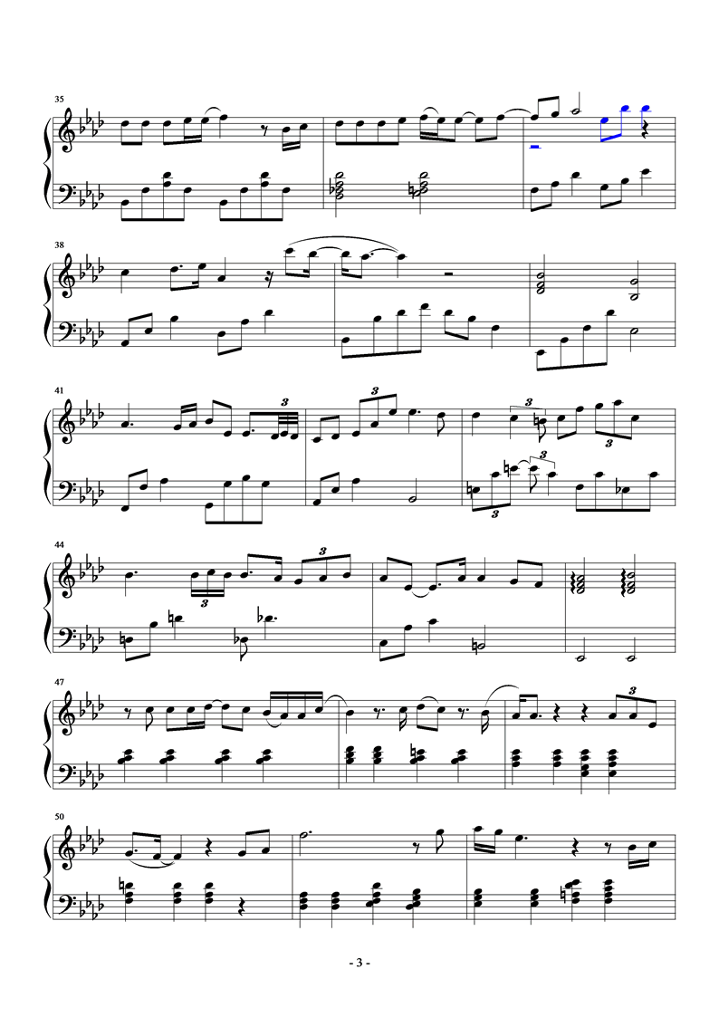 火鸟——姻缘钢琴曲谱（图3）