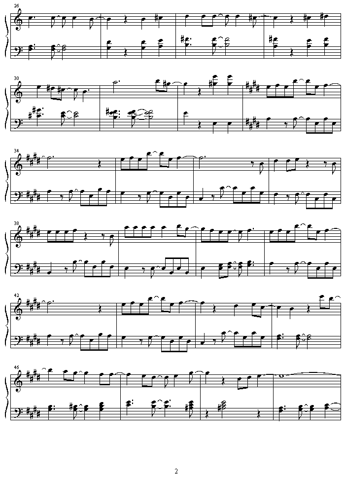 purachina钢琴曲谱（图2）