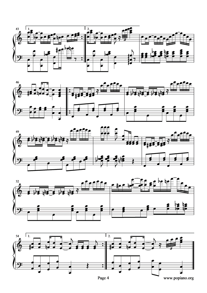 逗乐钢琴曲谱（图4）