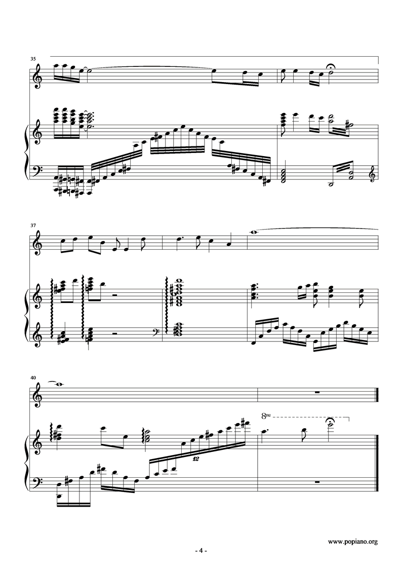 断桥遗梦钢琴曲谱（图4）