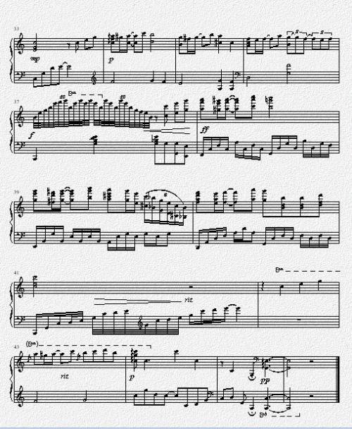 一个人的浪漫钢琴曲谱（图3）
