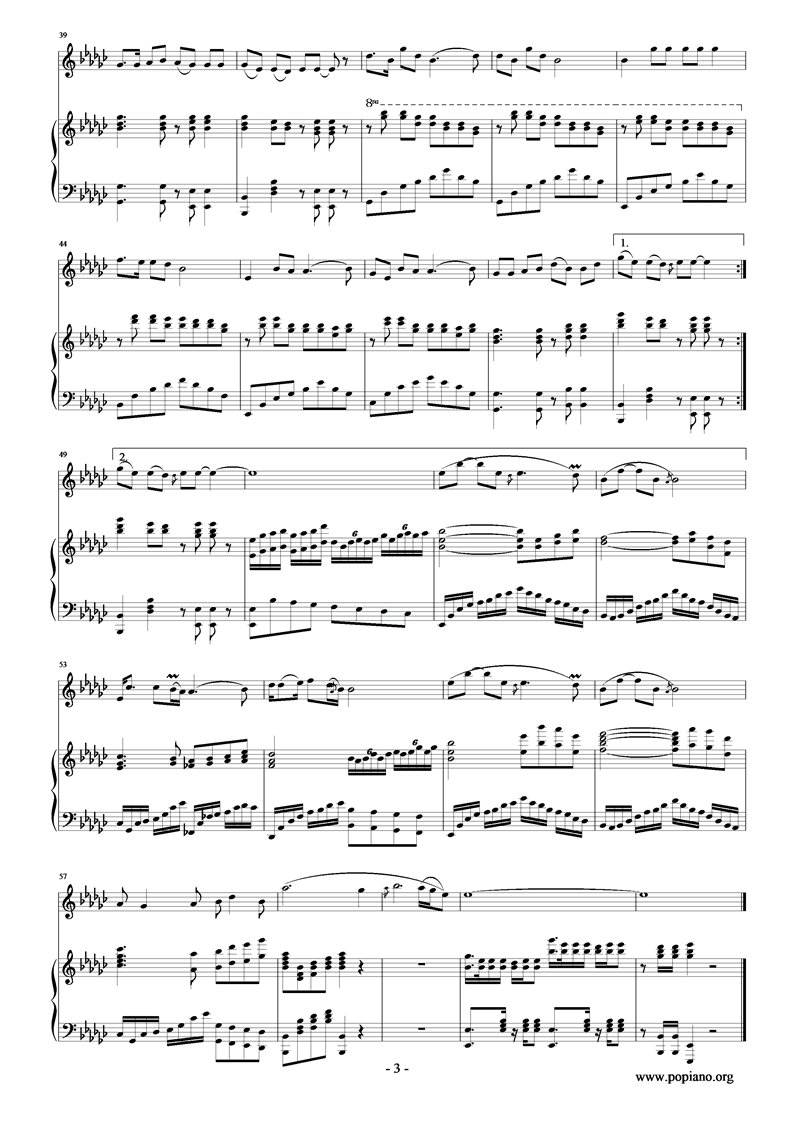 唱给你一支歌钢琴曲谱（图3）