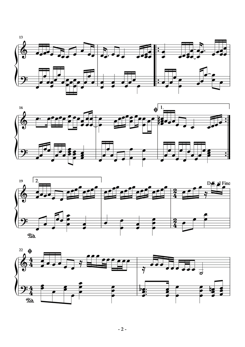 让我爱你钢琴曲谱（图2）