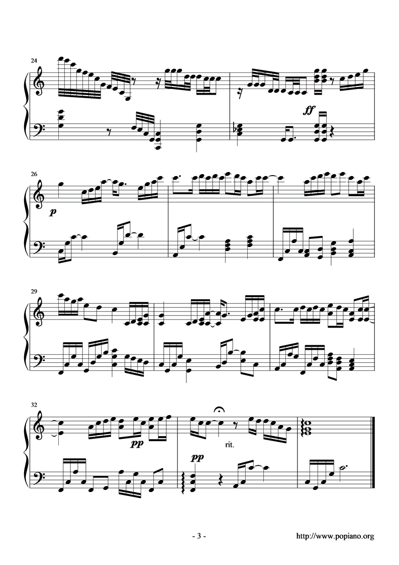 让我爱你钢琴曲谱（图3）