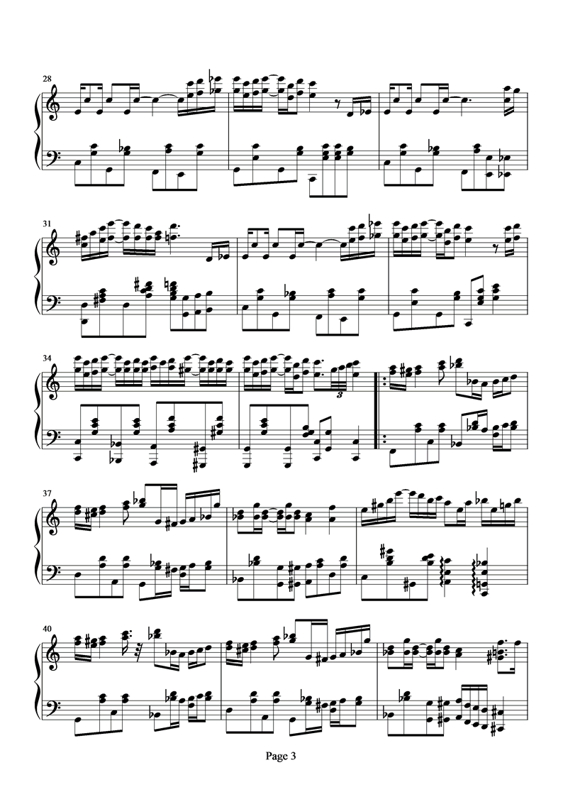 逗乐钢琴曲谱（图3）