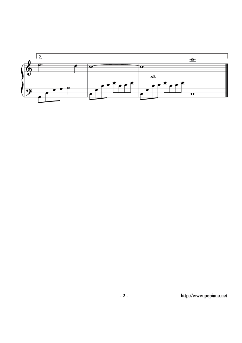 爱在四月雪钢琴曲谱（图2）