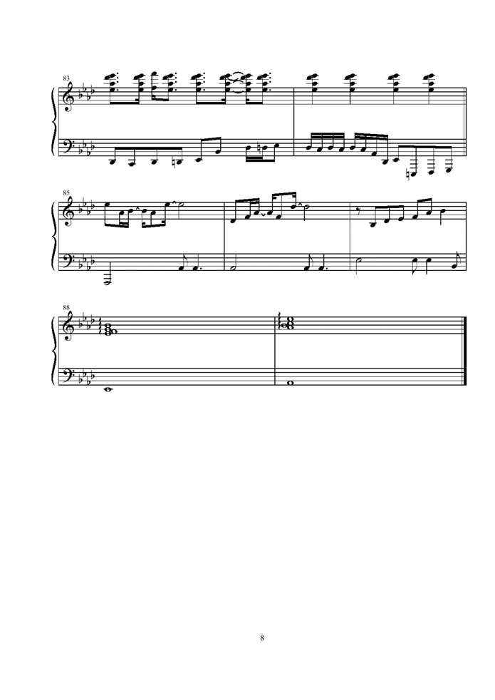 Karenai Hana钢琴曲谱（图8）