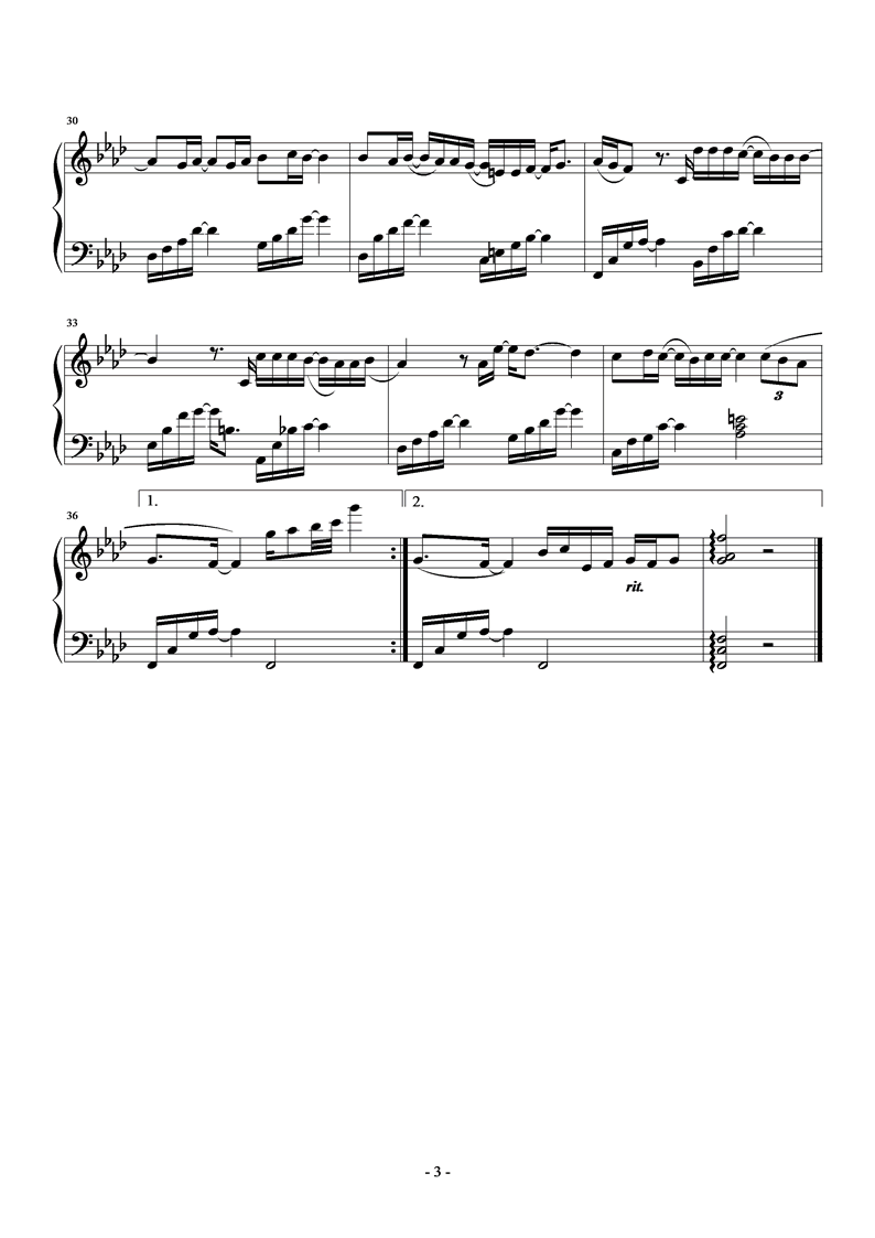 Remember钢琴曲谱（图3）